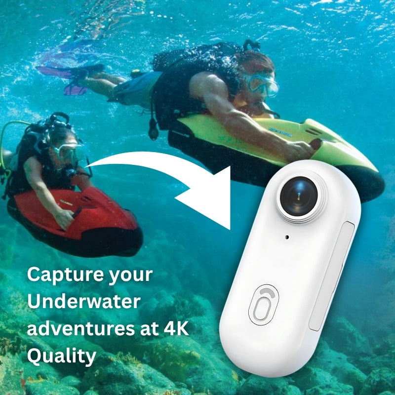 Aqualith™ Waterproof Action Camera – Built for Surf, Dive, and Extreme POV