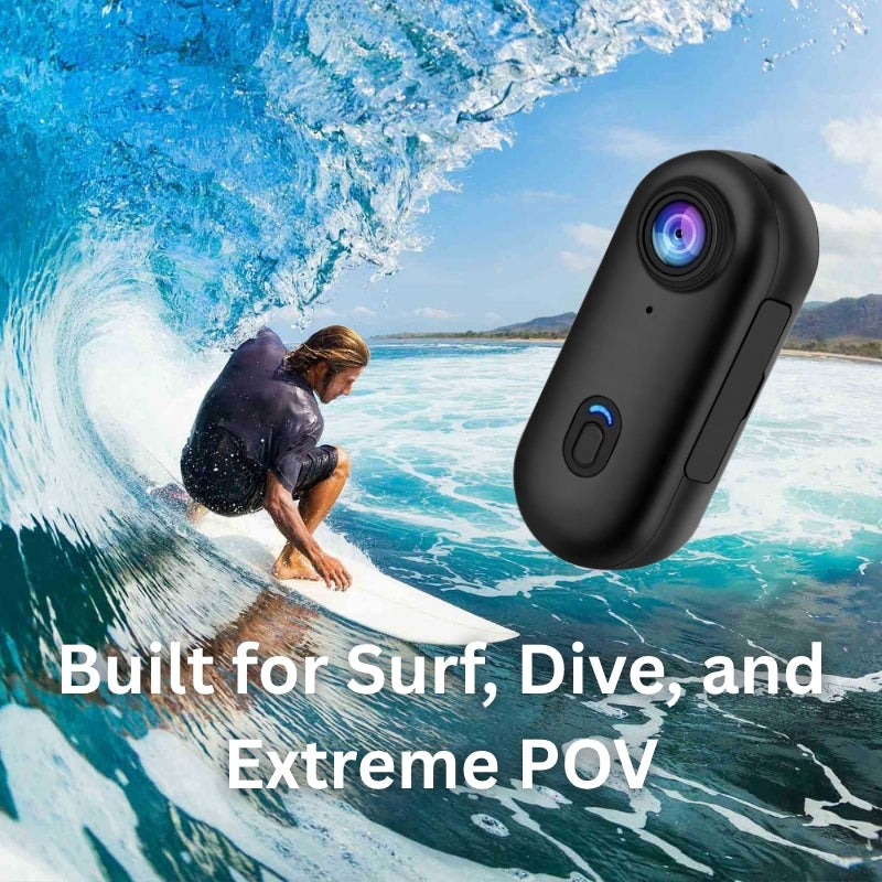 Aqualith™ Waterproof Action Camera – Built for Surf, Dive, and Extreme POV