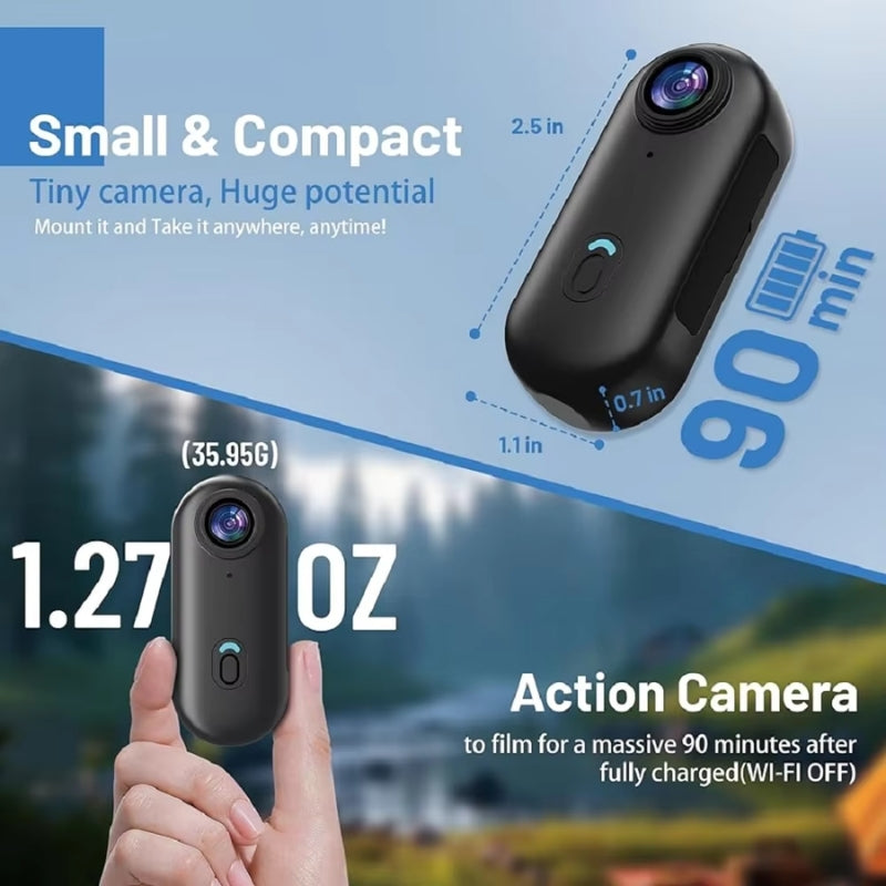 Aqualith™ Waterproof Action Camera – Built for Surf, Dive, and Extreme POV