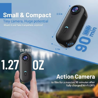 Aqualith™ Waterproof Action Camera – Built for Surf, Dive, and Extreme POV