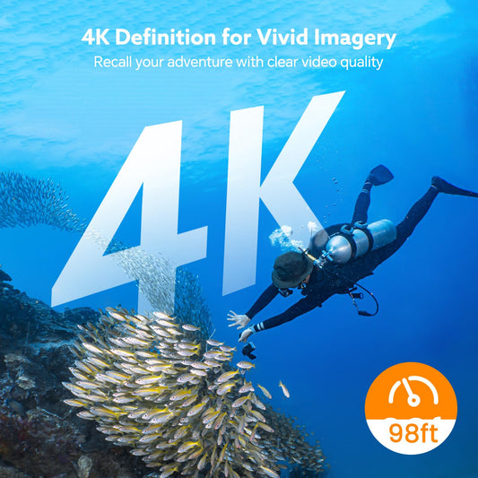 Aqualith™ Waterproof Action Camera – Built for Surf, Dive, and Extreme POV